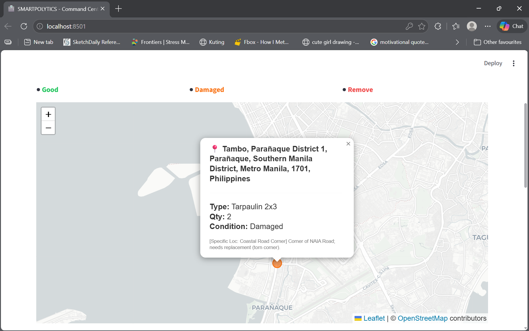 Campaign Poster Distribution Map