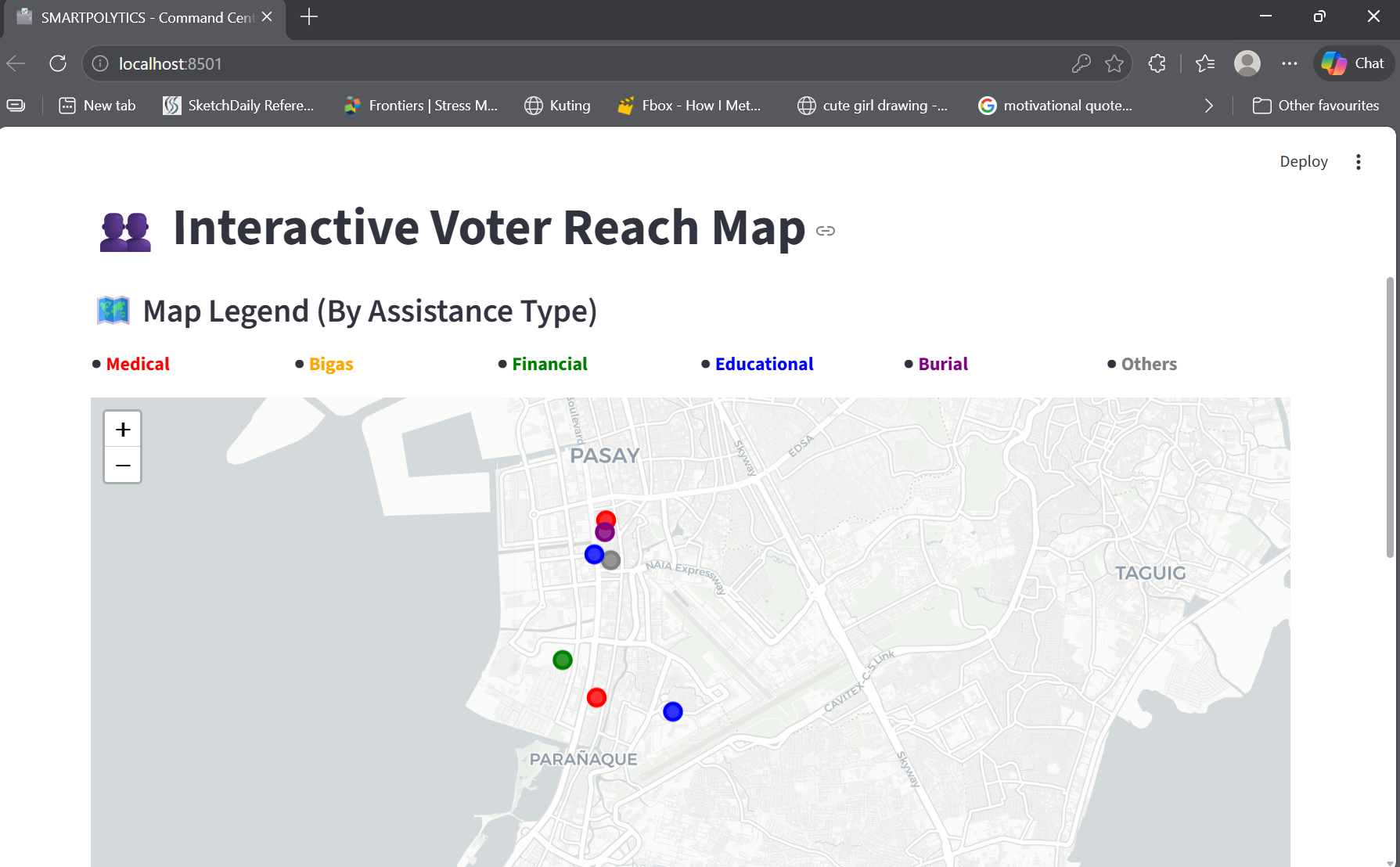 Voter Reach Geographic Mapping